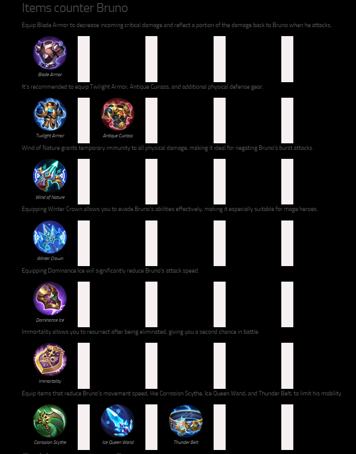 Предметы против Бруно