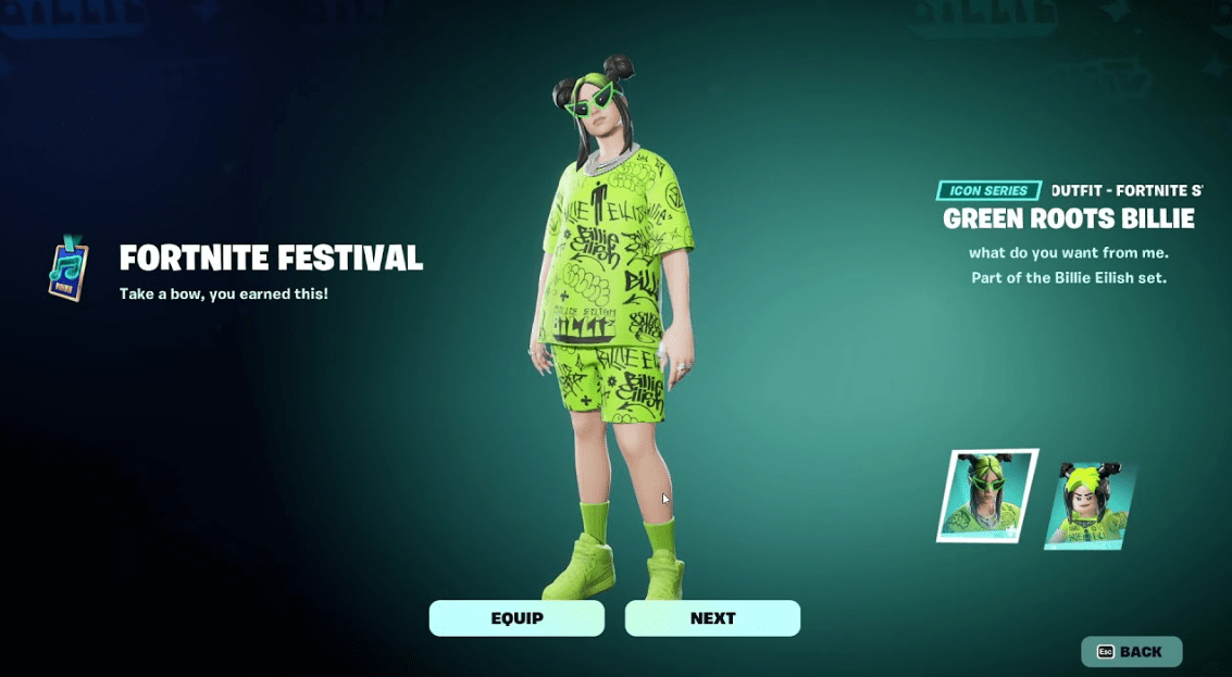 Билли Айлиш сотрудничает с фестивалем Fortnite — изображение 3