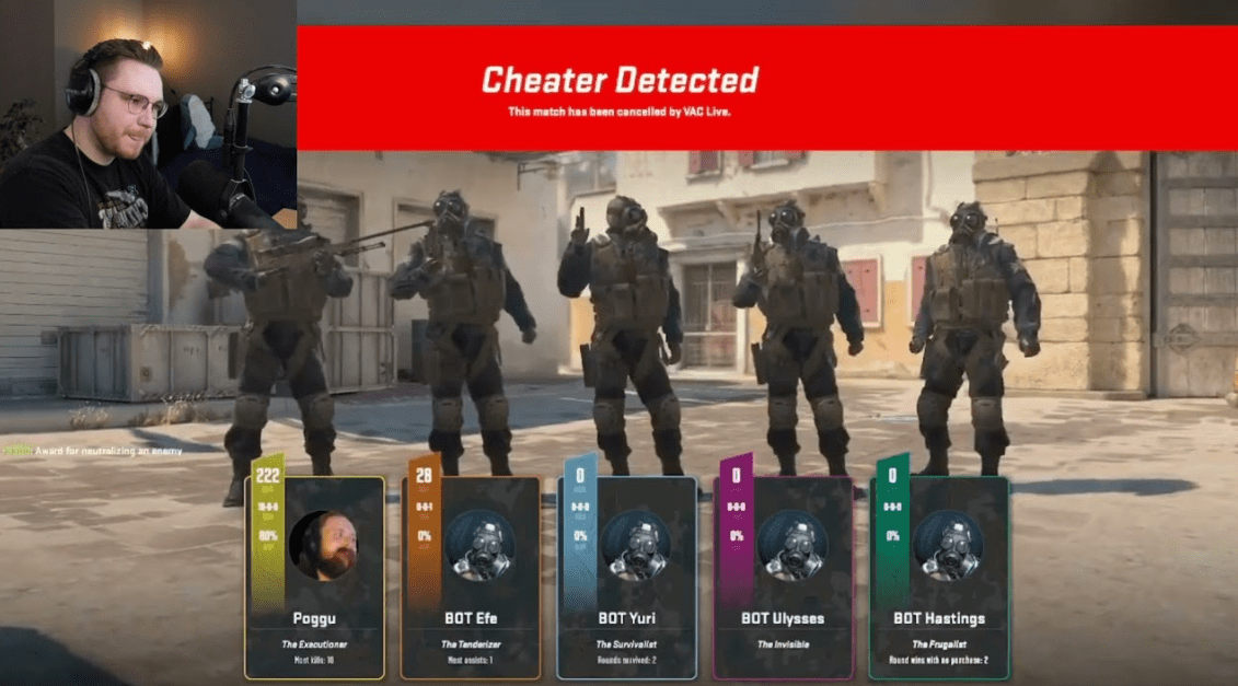 Сегодня вечером снова произошла волна временных блокировок, направленных против читеров в CS2n