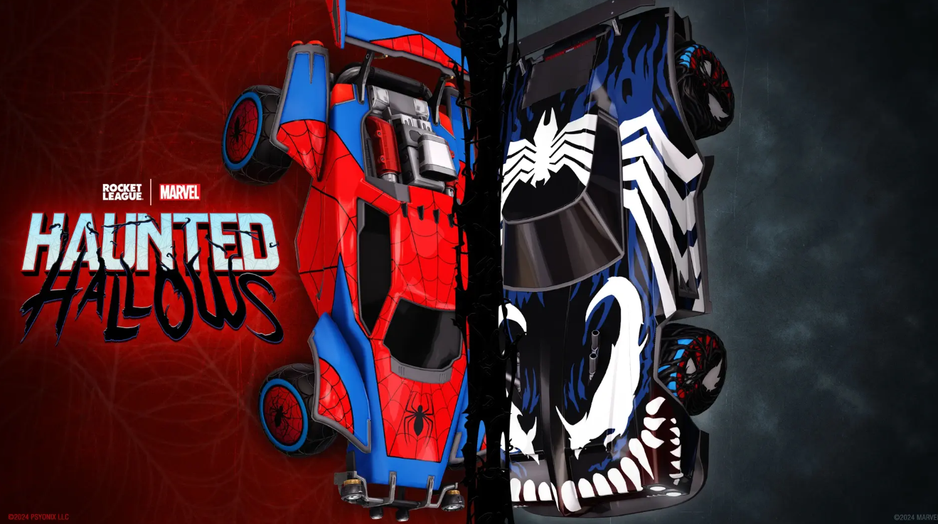 Человек-паук и Зловещая шестерка присоединяются к арене Rocket League!