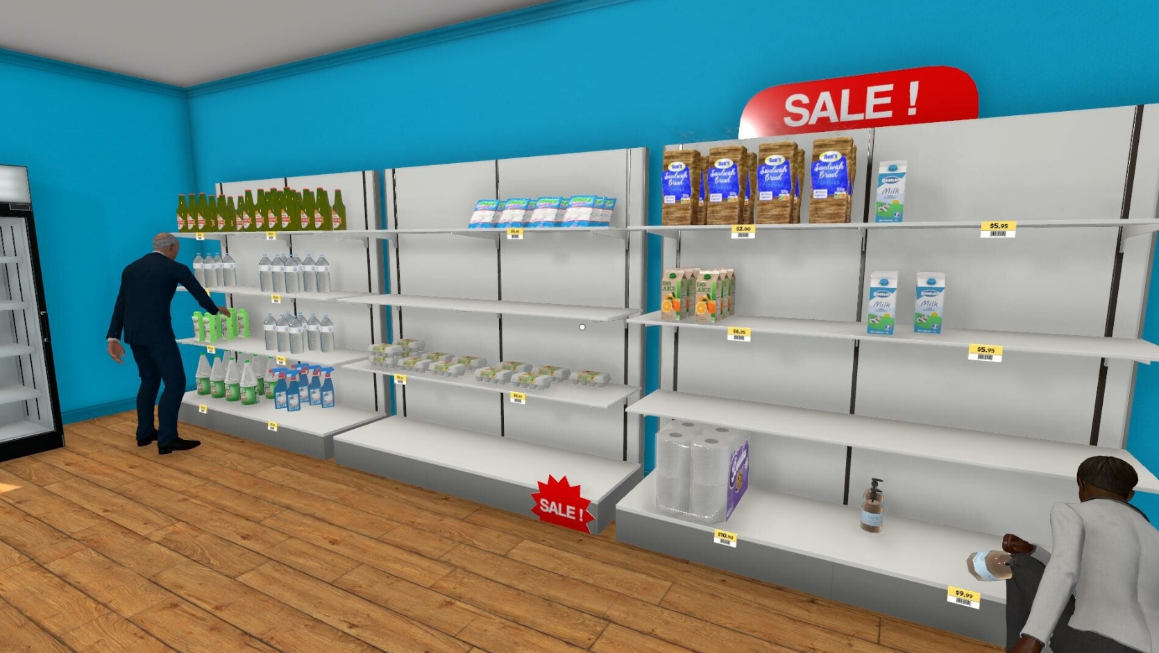 Supermarket Simulator пустые полки