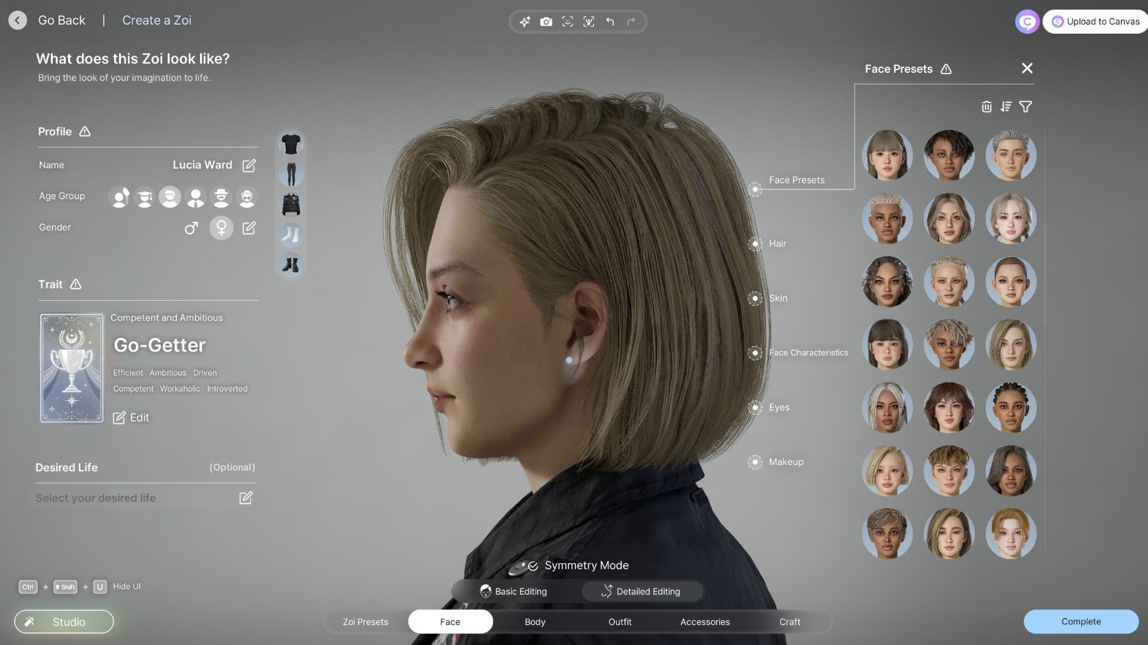 Added inZOI dream editor and photo mode