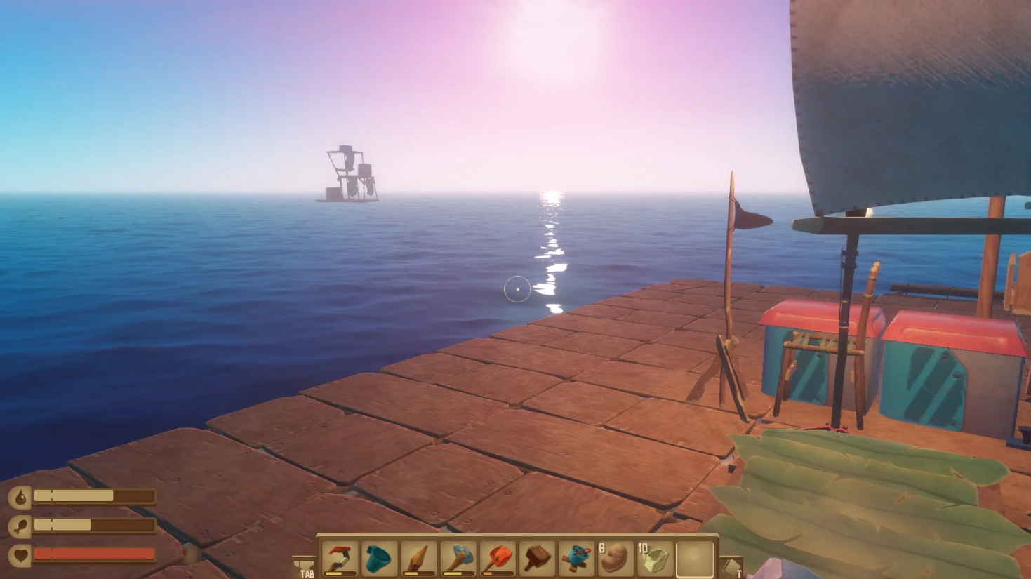 Море и берег в Raft