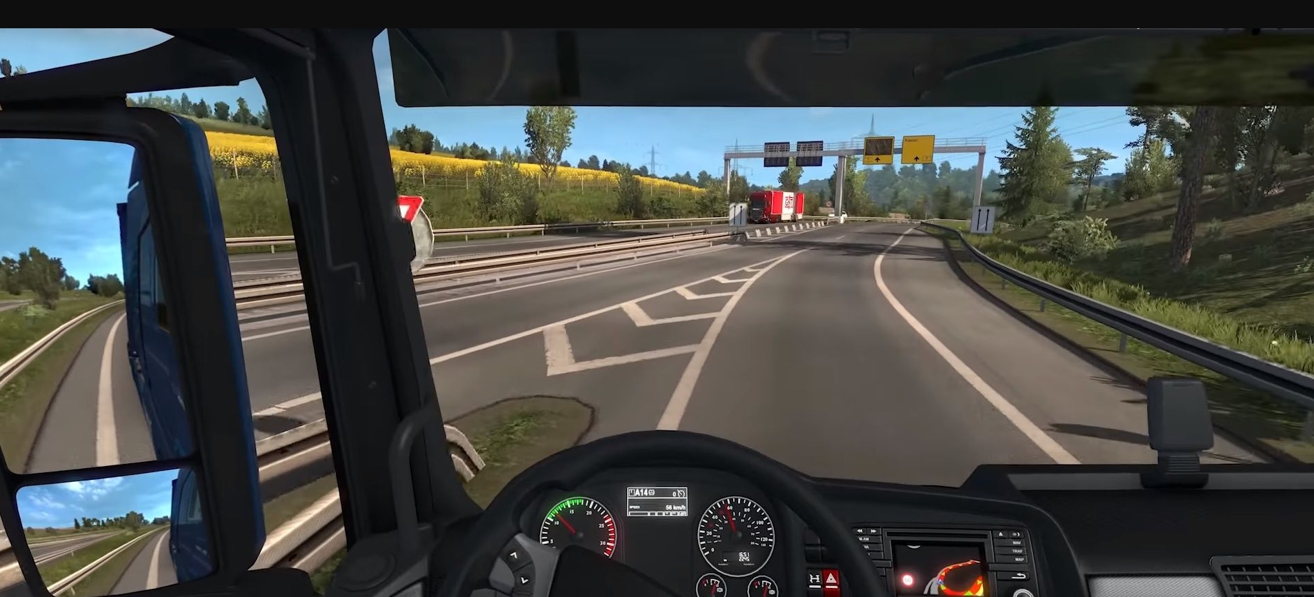 euro truck simulator 2 геймплей