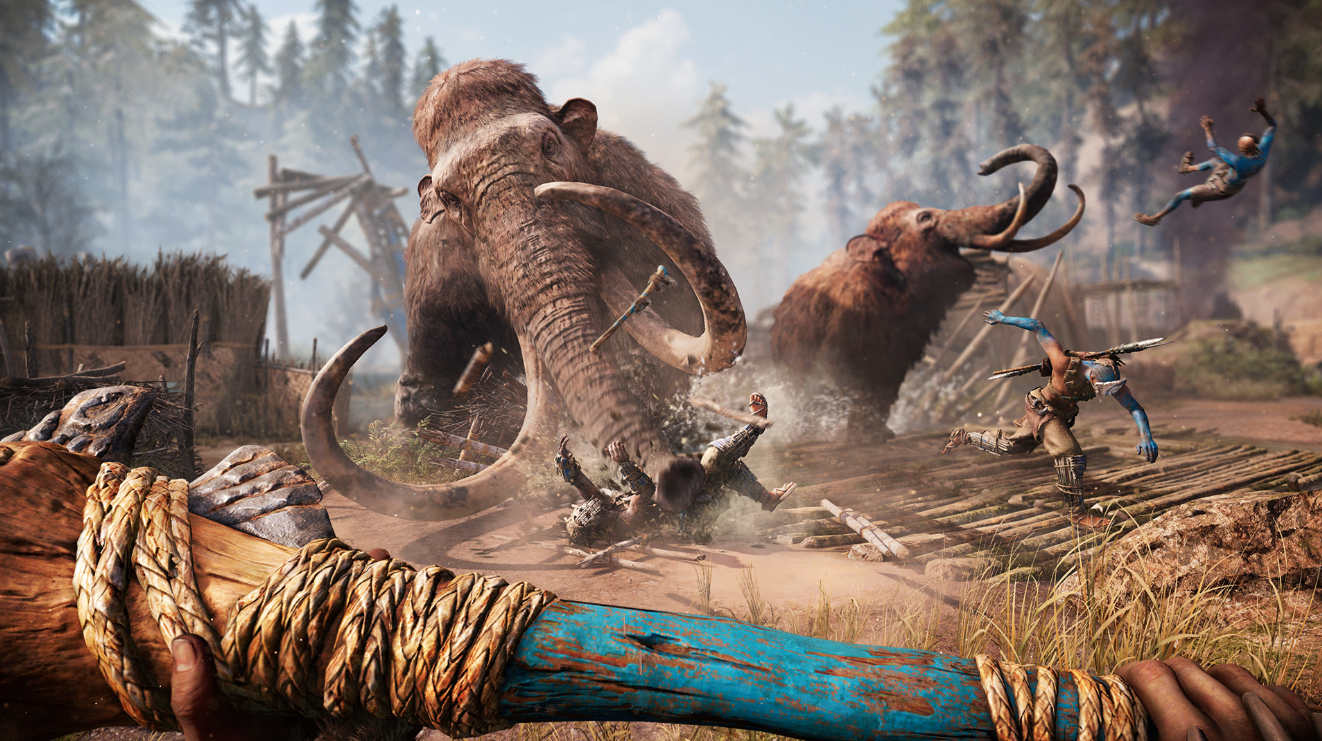 far cry primal мамонты и люди