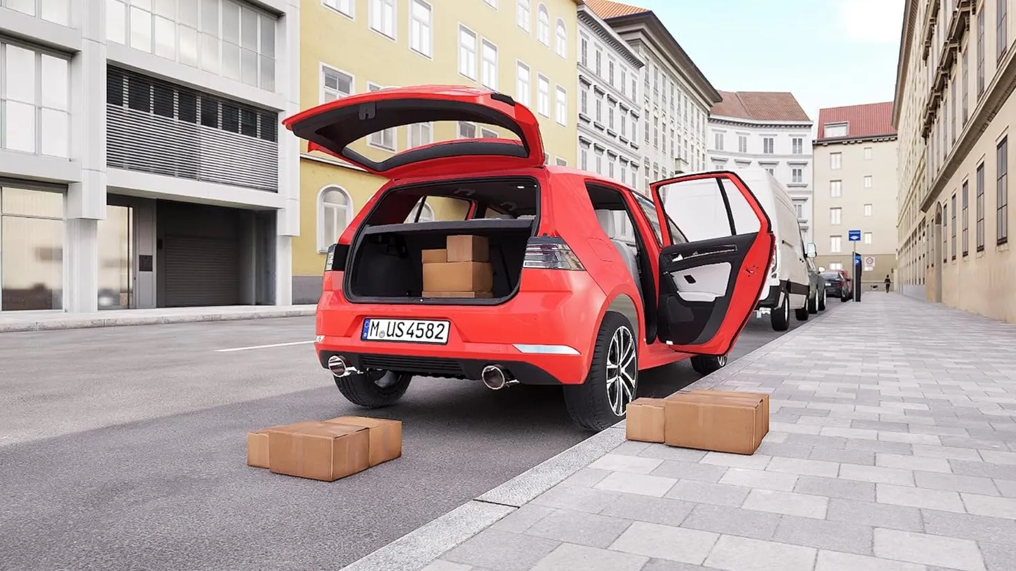 CityDriver груз в багажнике