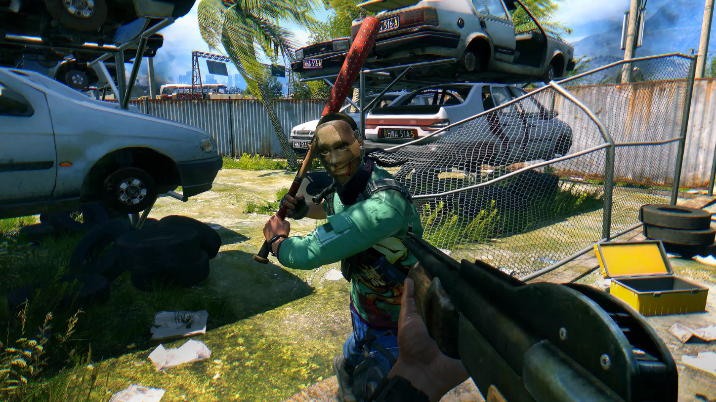 Dying Light Bad Blood with guns and bat