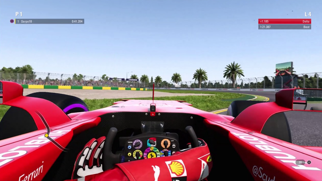 F1 2018 first person gameplay