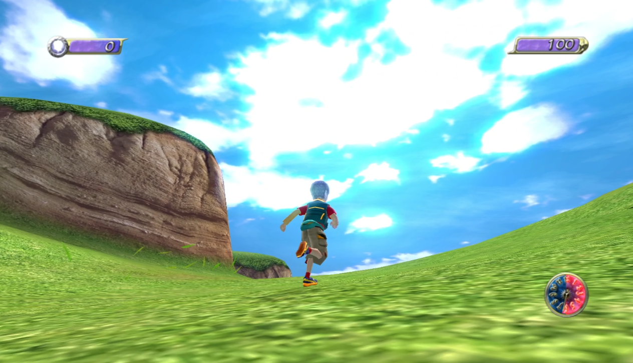 NiGHTS into Dreams Elliot runs on the grass