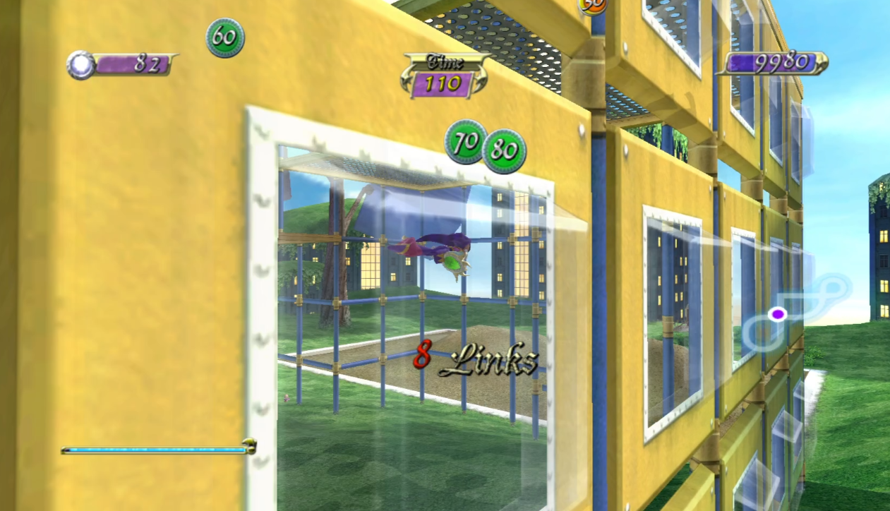 NiGHTS into Dreams character through rings