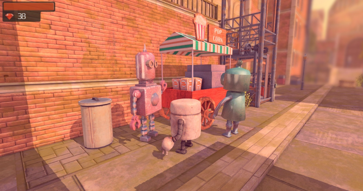 Scrap Garden общение роботов