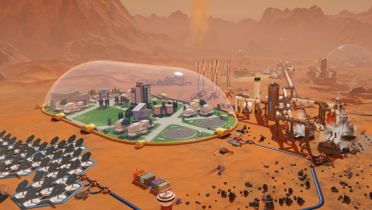 Surviving Mars sand and city