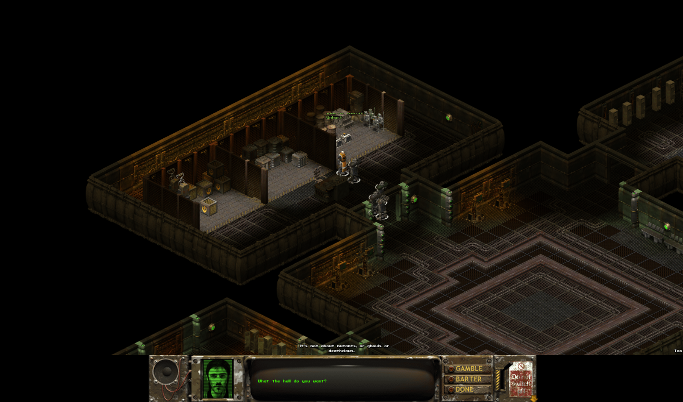 Fallout Tactics диалог геймплей