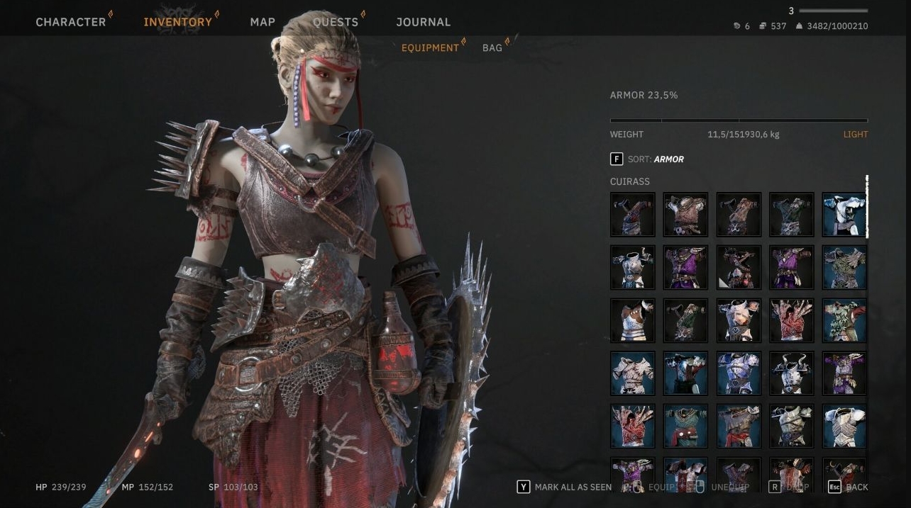 Tainted Grail The Fall of Avalon Inventory