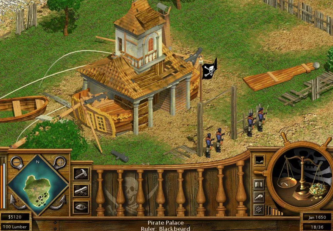 Tropico 2 Pirate Cove wooden ship