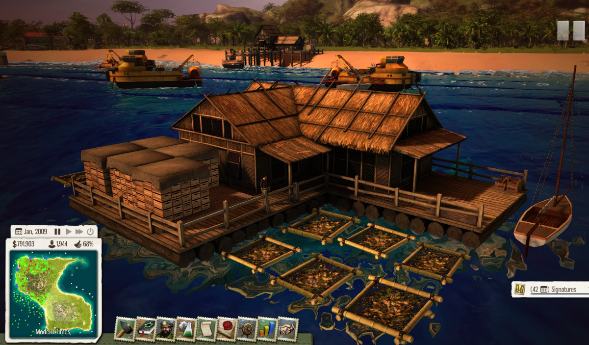 Tropico 5 хижина на море