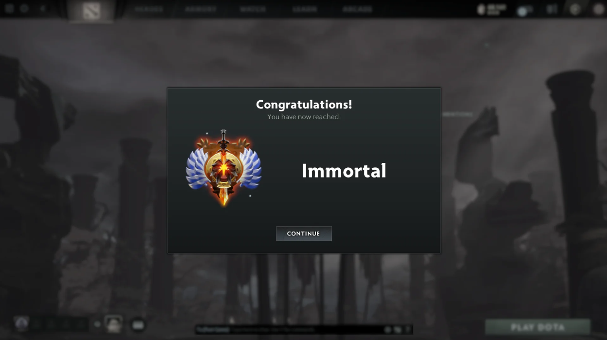 Dota 2 immortal