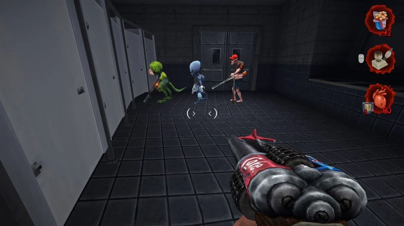 Gameplay and features of Postal Brain Damaged