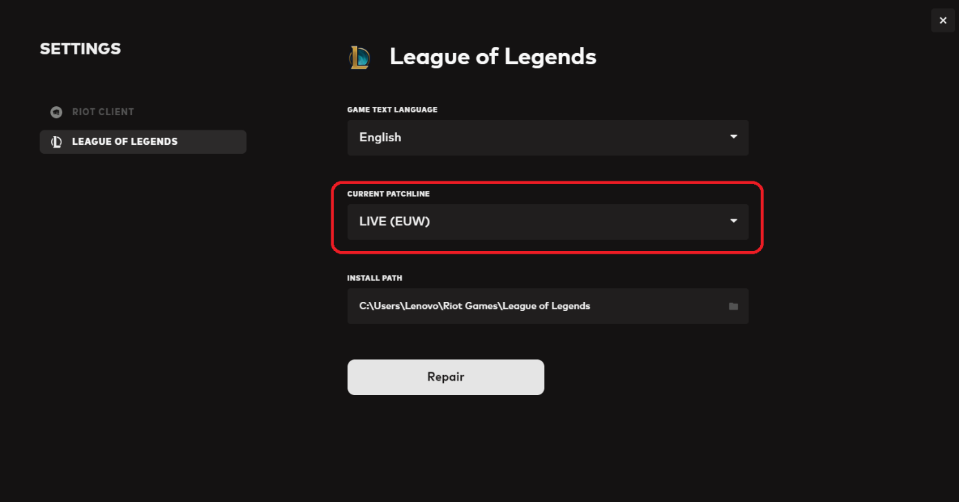 Как выбрать лучший сервер League of Legends, переключиться на другой и снизить пинг в 2025Как выбрать лучший сервер League of Legends, переключиться на другой и снизить пинг в 2025 — изображение 3