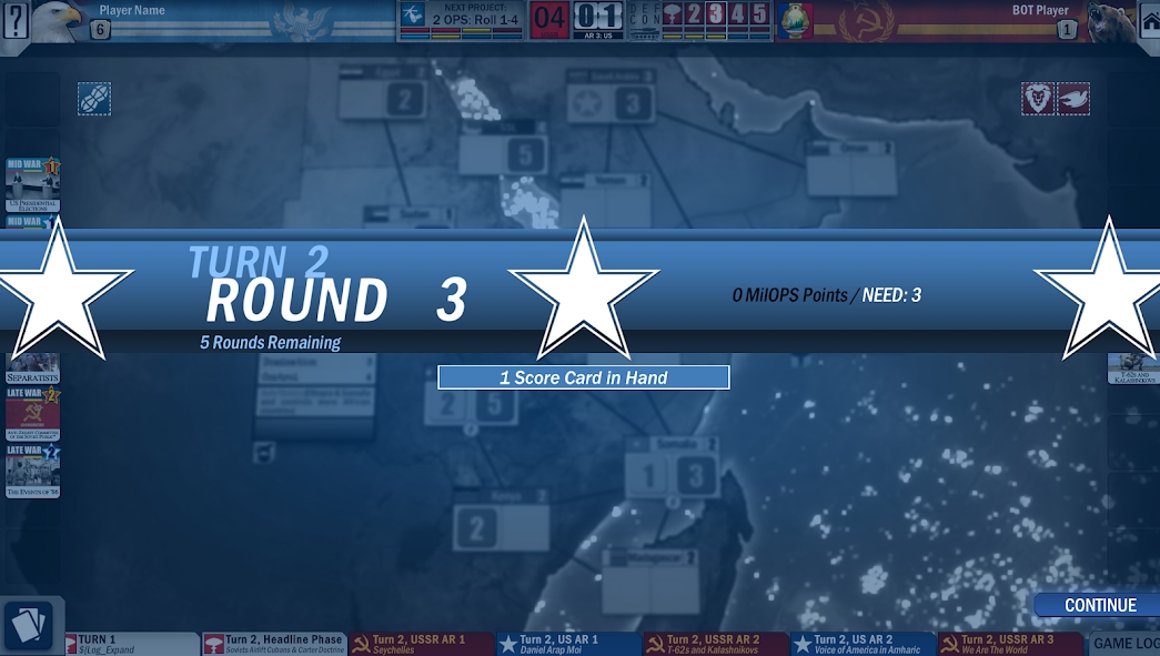 Twilight Struggle Gameplay Influence, Dice, and Victory Conditions