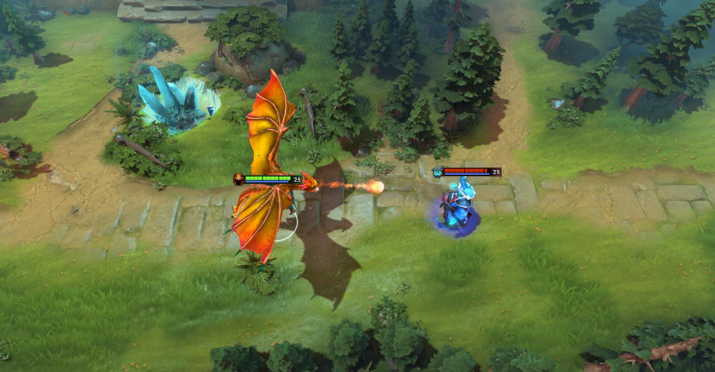 Dragon Knight in Dota 2 On the line
