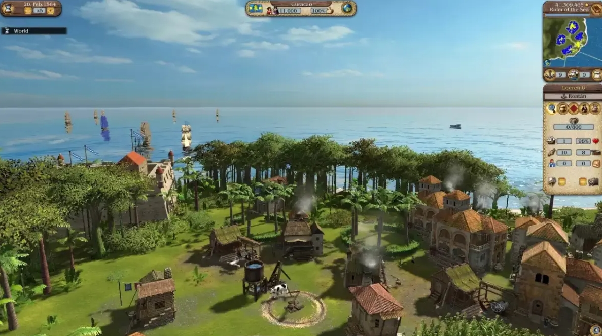 Economy and strategy in Port Royale 3