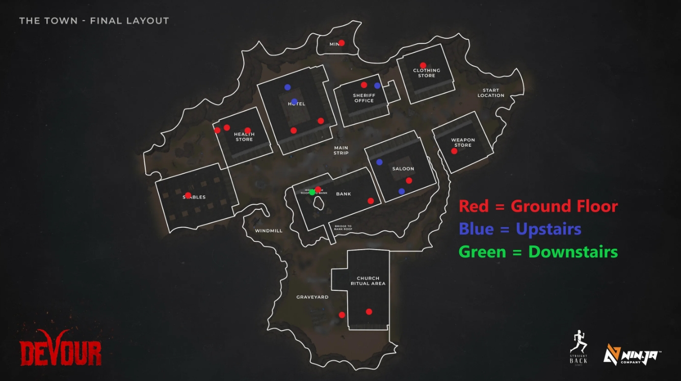 DEVOUR разметка на карте