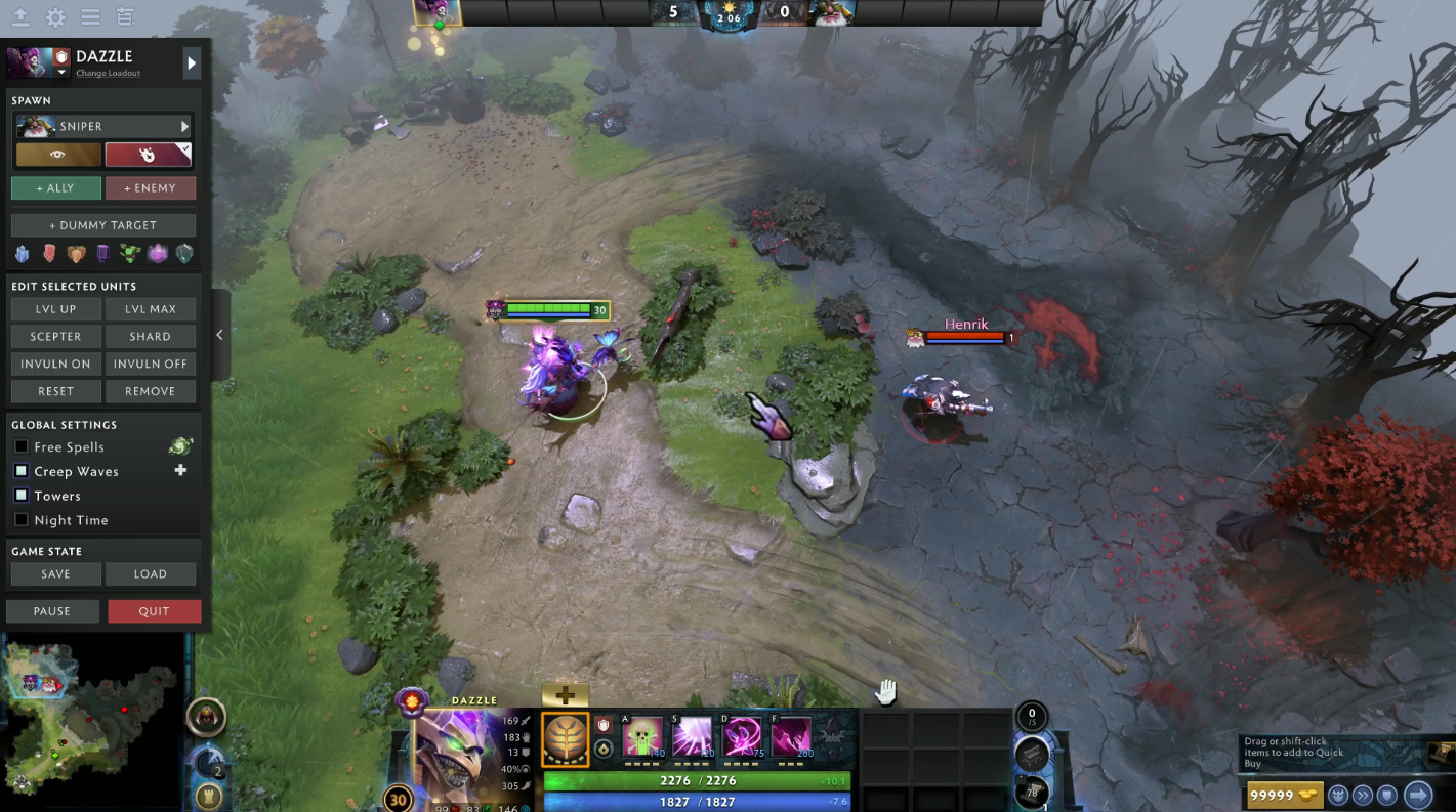 Обнаружена ошибка в Dota 2: Dazzle может бить по зданиям из любой точки карты — изображение 2