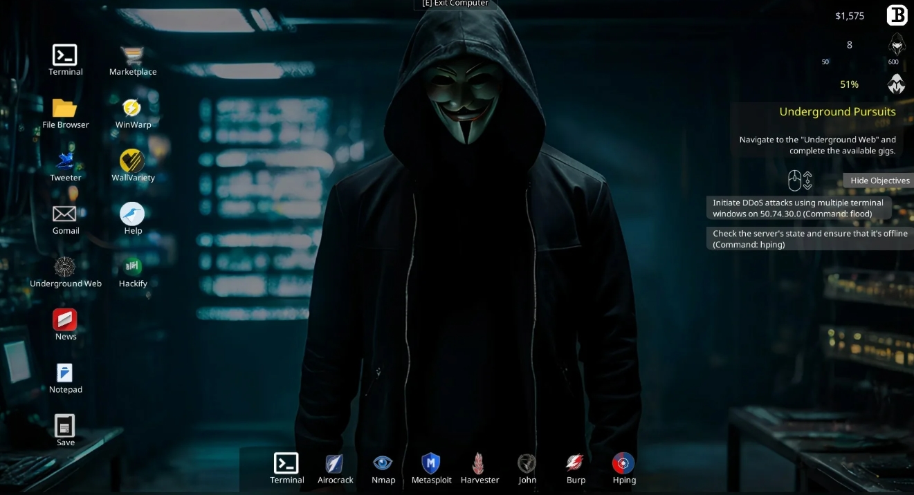 How to play Hacker Simulator