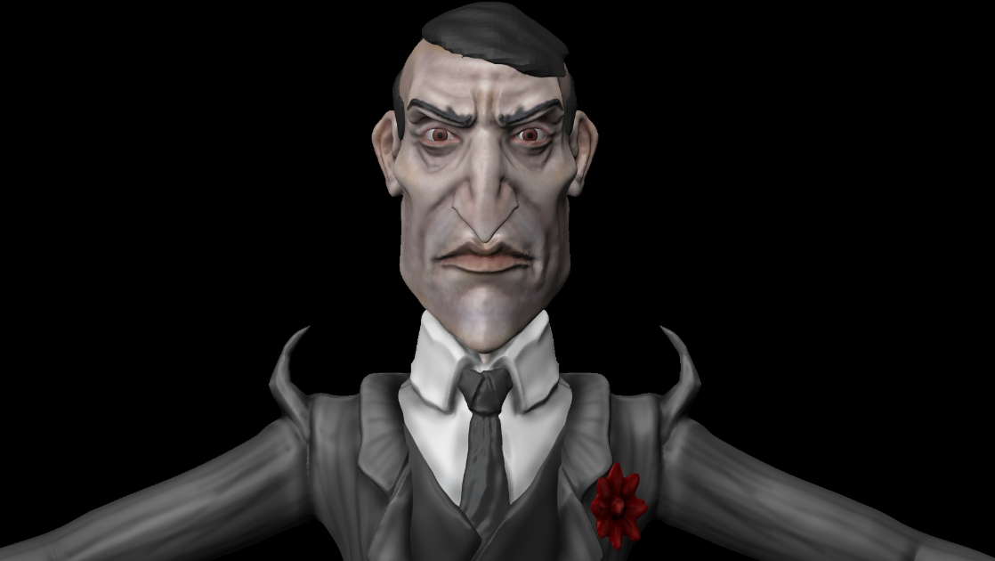 Официальное изображение персонажа Максвелла из игры Don't Starve.