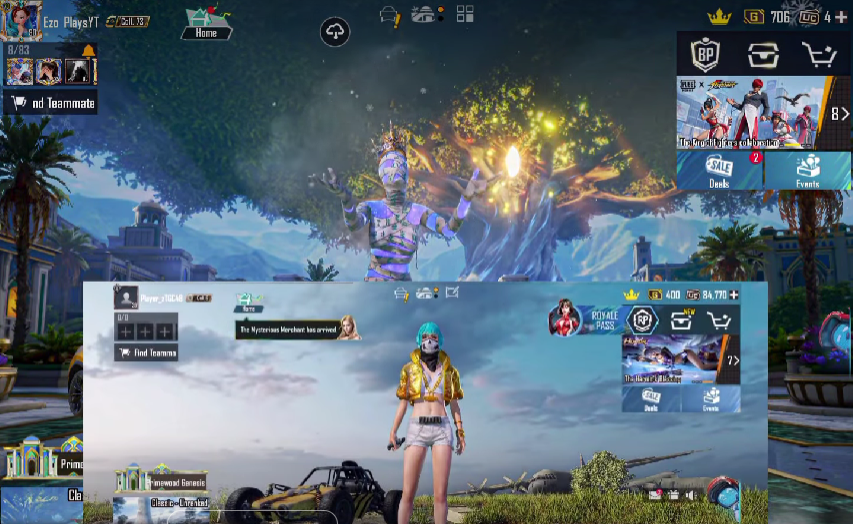 Обновление интерфейса лобби в PUBG Mobile